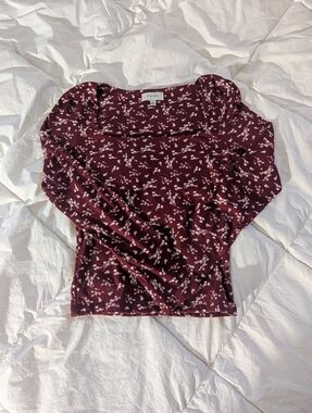 Faded Rose Burgundy Crop